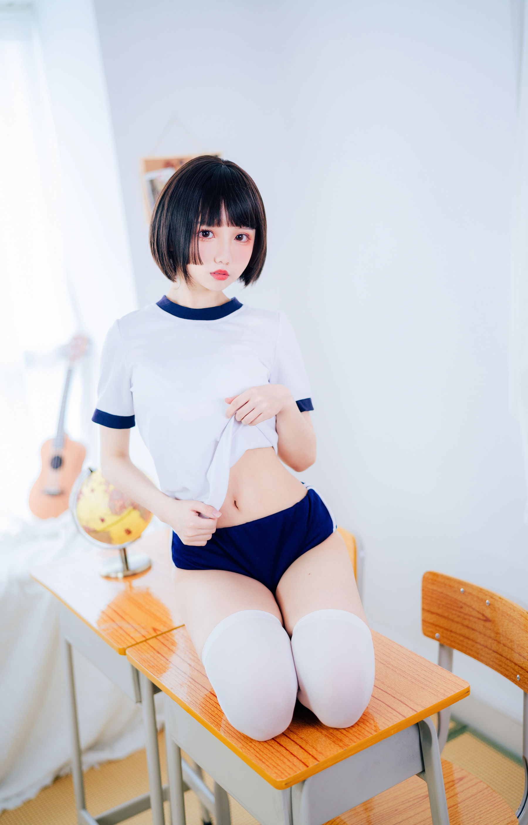 [网红COSER写真] 动漫博主果咩酱w - 体操服