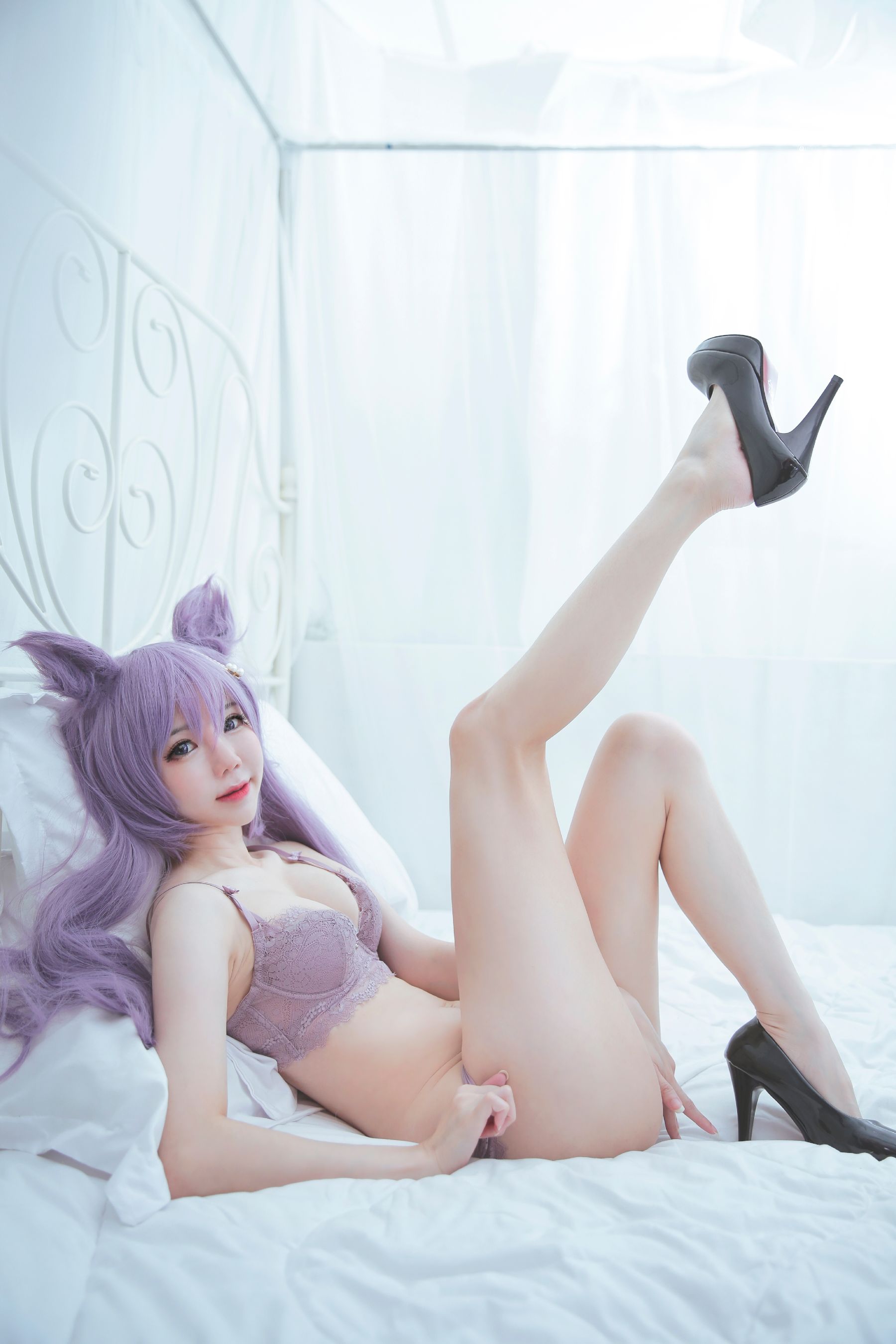 [福利COS] Sally Dorasnow - Keqing Lingerie - 图库库