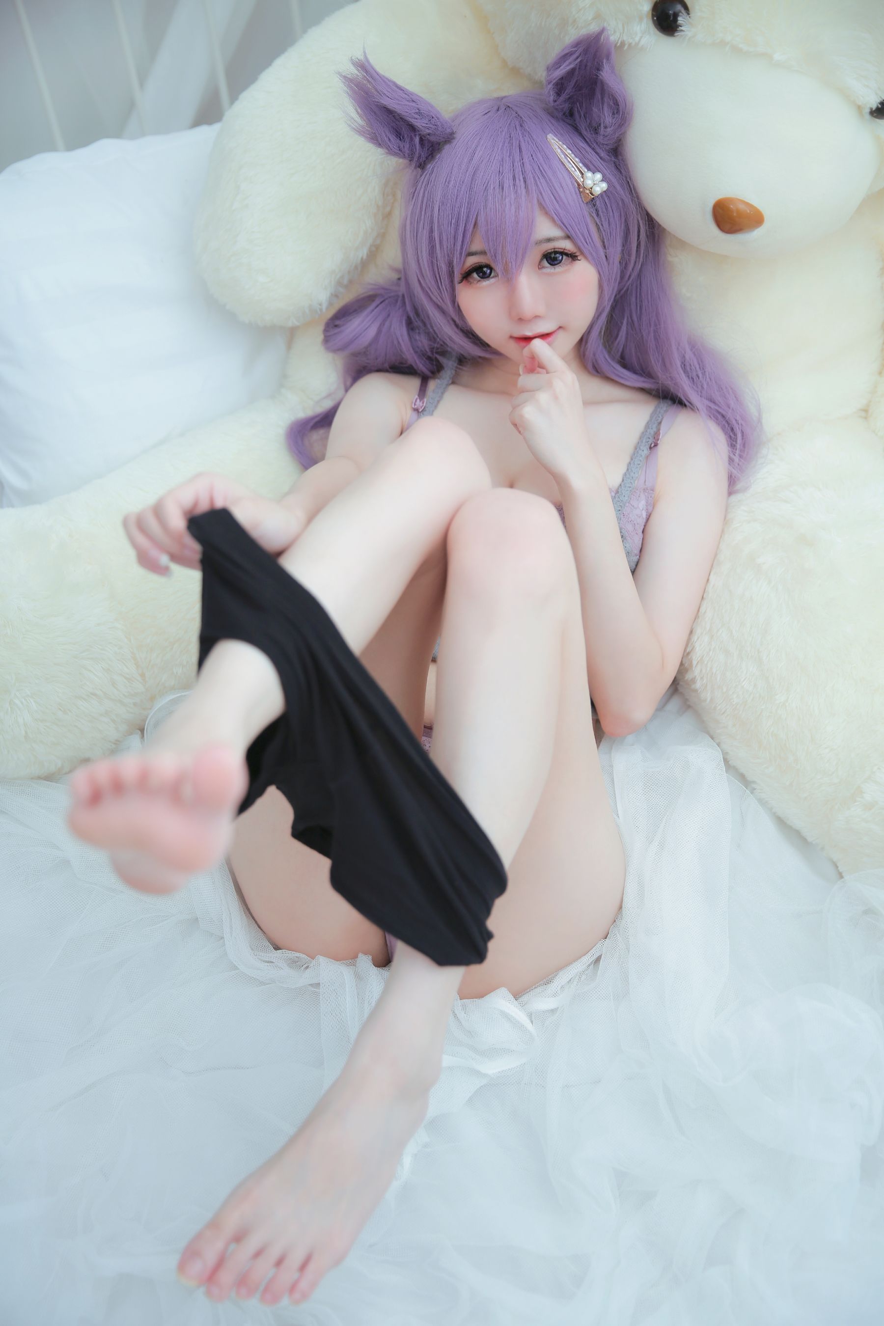 [福利COS] Sally Dorasnow - Keqing Lingerie - 图库库