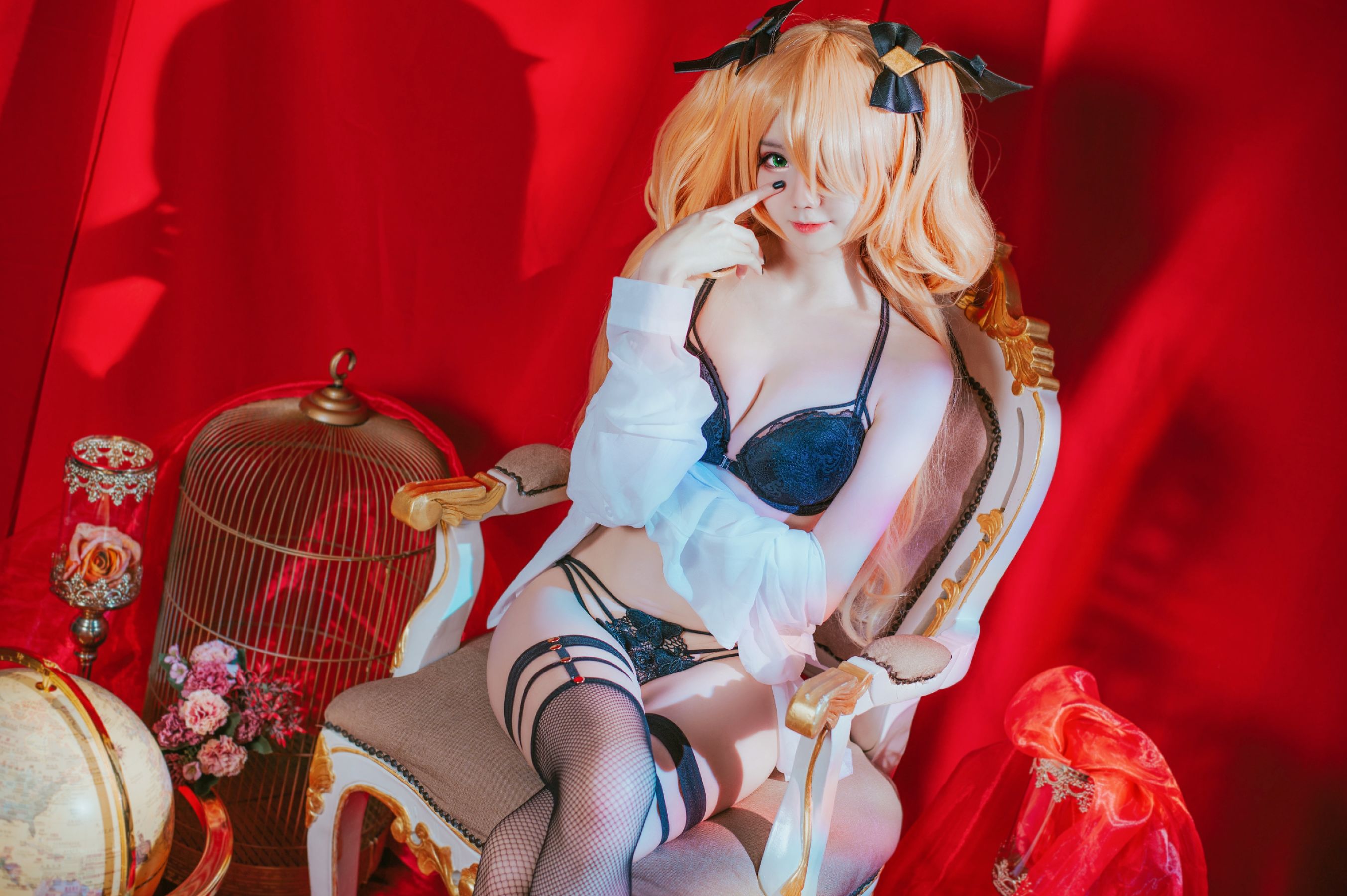 View - [福利COS] Sally Dorasnow - Fischl Gothic Lingerie - 图库库