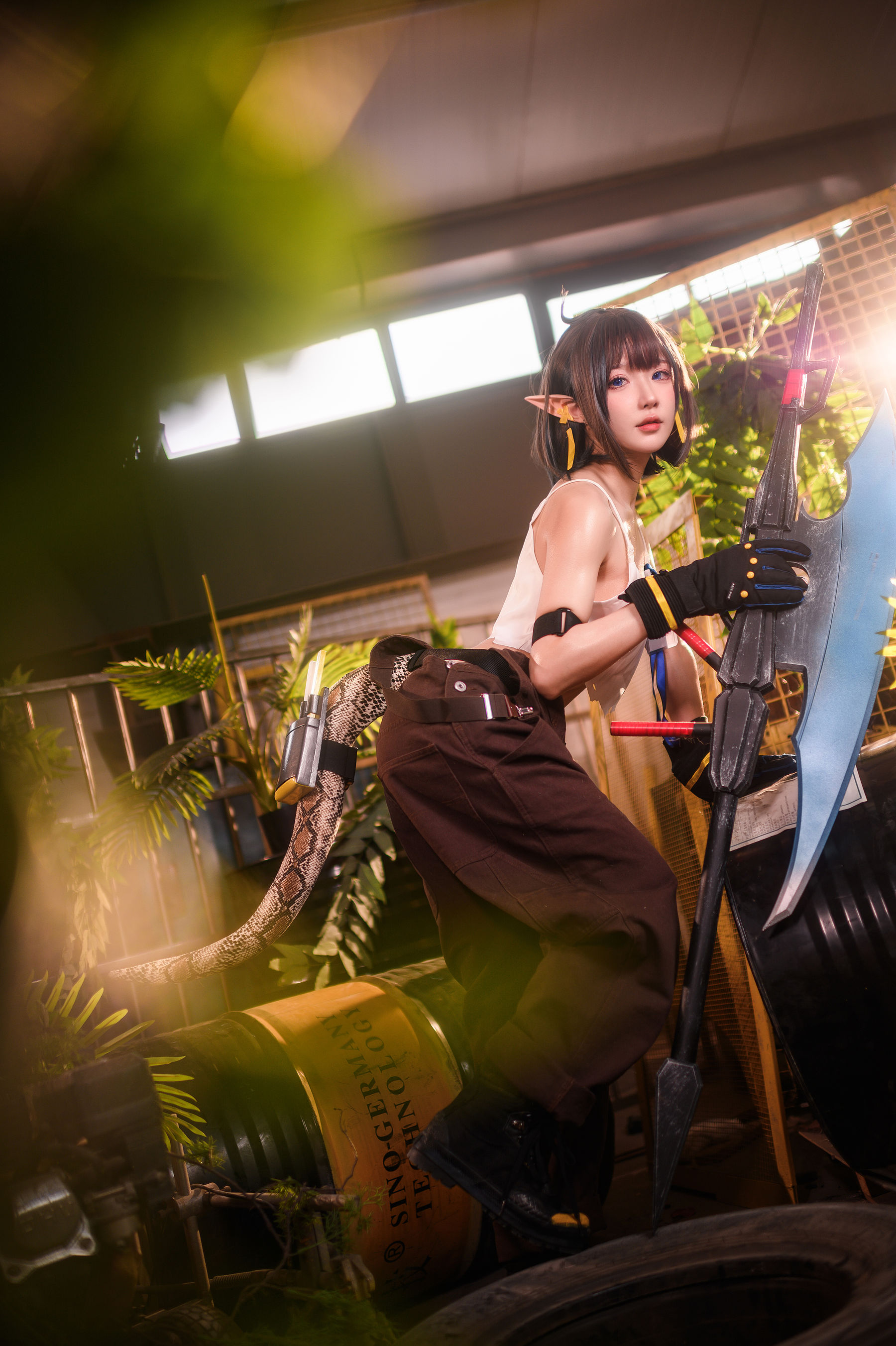 [网红COSER] 动漫博主阿包也是兔娘 - 明日方舟 森蚺