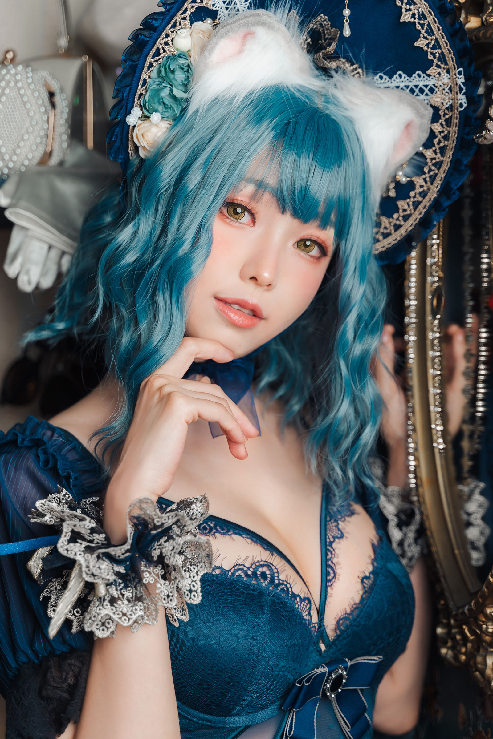 [福利COS] Ely_eee(ElyEE子) - Scottish Fold Cat Doll 摺耳貓少女人形