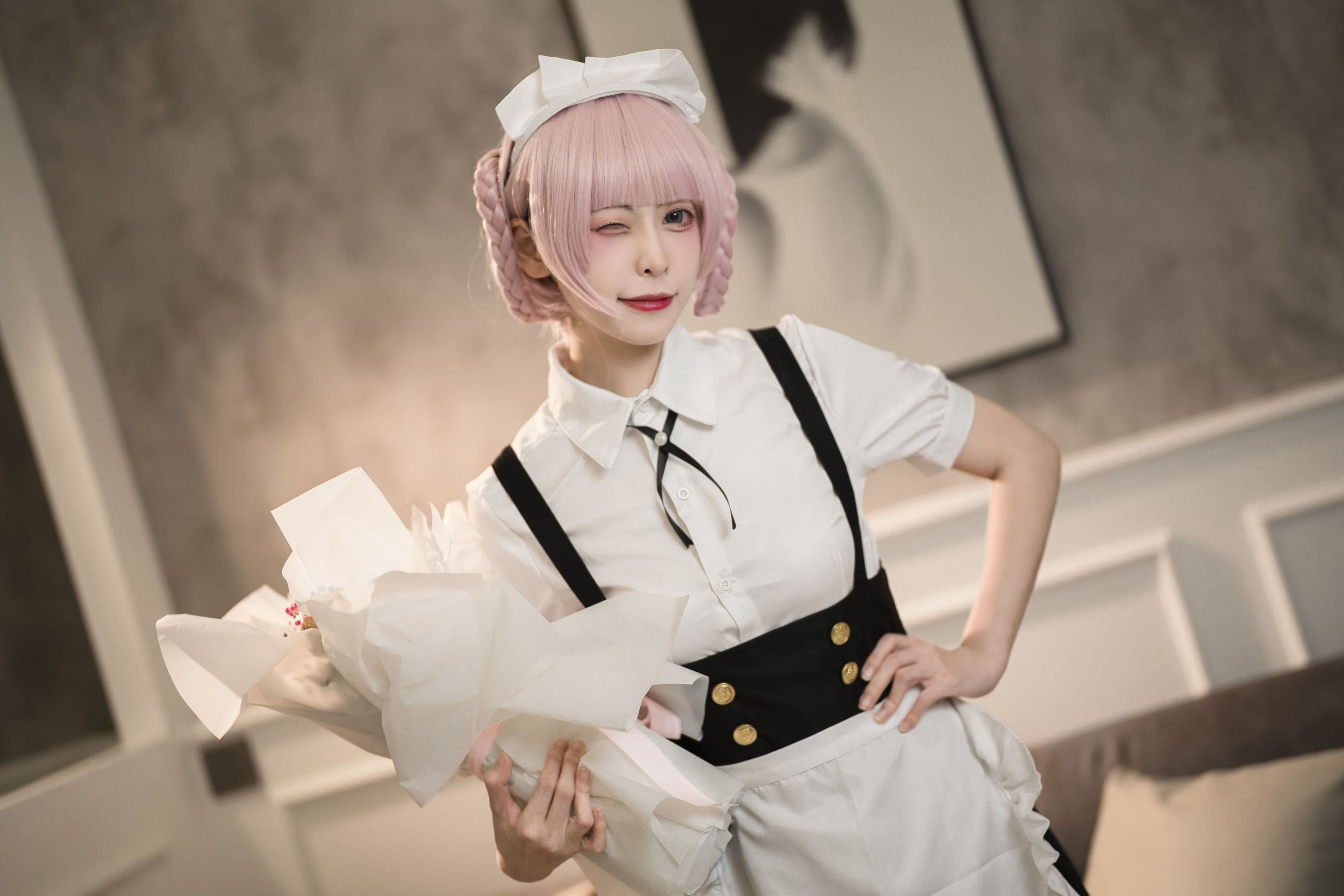 [福利COS] 樱岛嗷 - 七草荠原皮 女仆