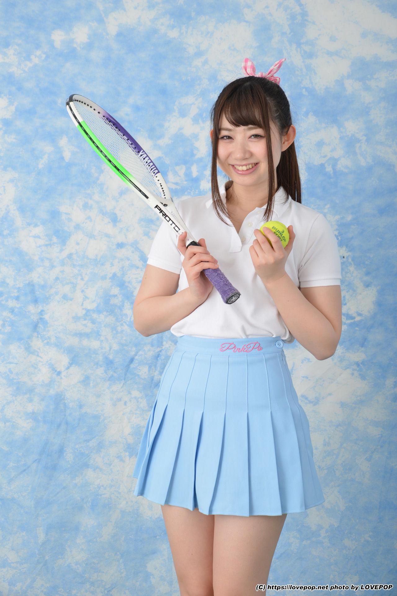 [LOVEPOP] Ayuna Niko あゆな虹恋 tennis ball and racket ! - PPV