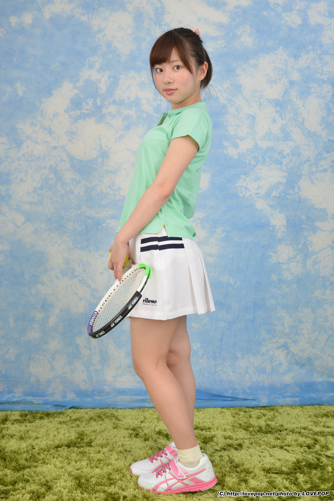 [LOVEPOP] Rin Sasayama 笹山りん white cotton dazzling tennis edition - PPV