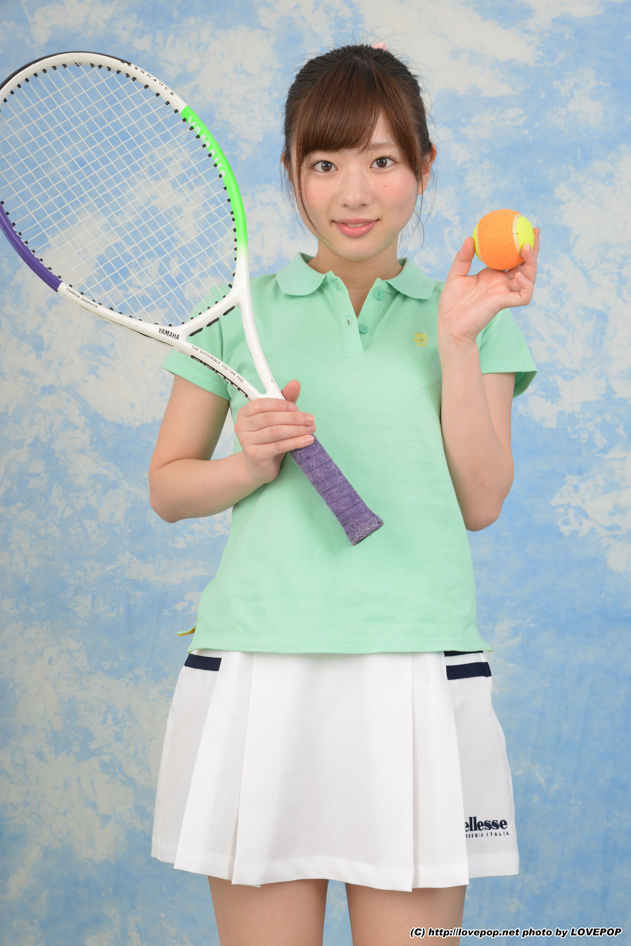 [LOVEPOP] Rin Sasayama 笹山りん white cotton dazzling tennis edition - PPV