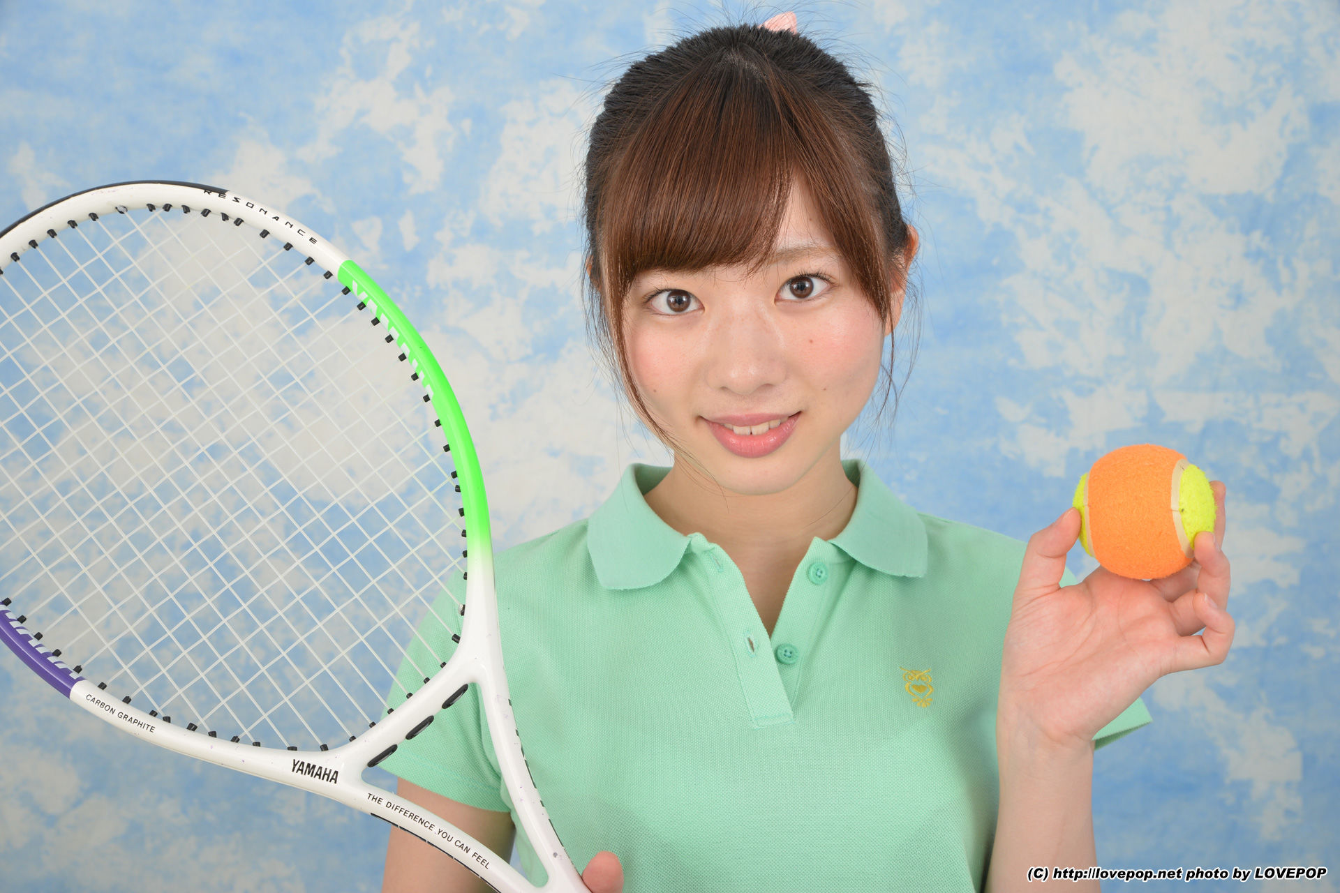 [LOVEPOP] Rin Sasayama 笹山りん white cotton dazzling tennis edition - PPV