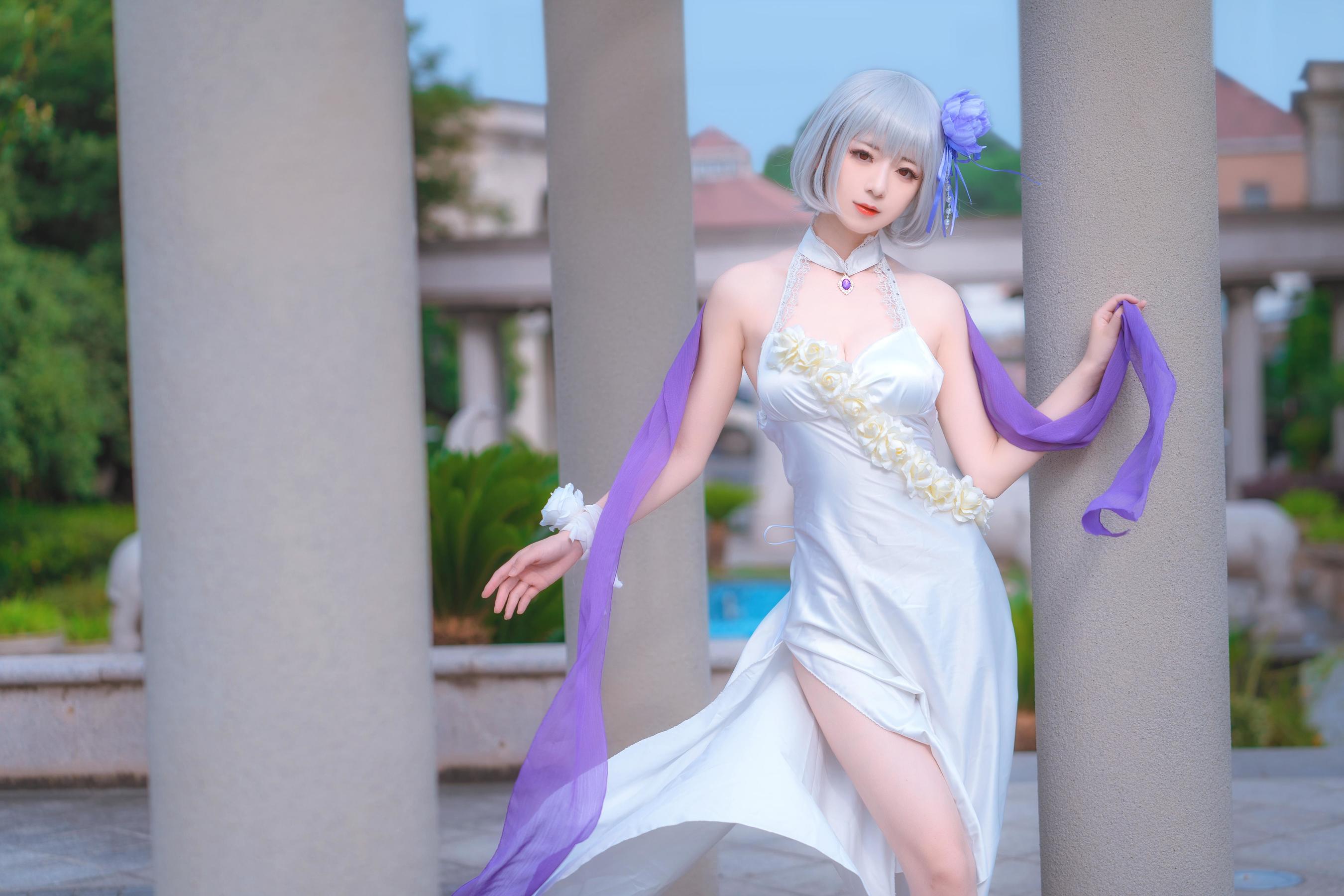 View - [Cosplay写真] 小姐姐弥音音ww - 天狼星 纯白蔷薇 - 图库库