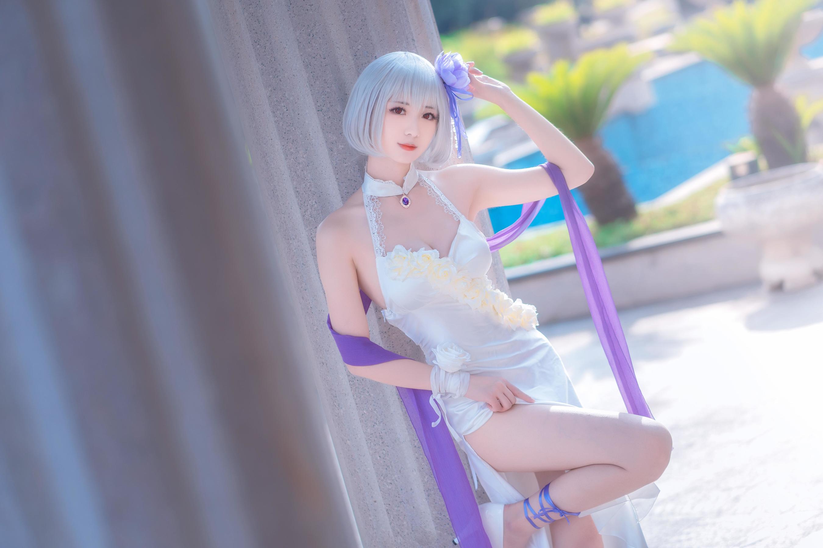 View - [Cosplay写真] 小姐姐弥音音ww - 天狼星 纯白蔷薇 - 图库库