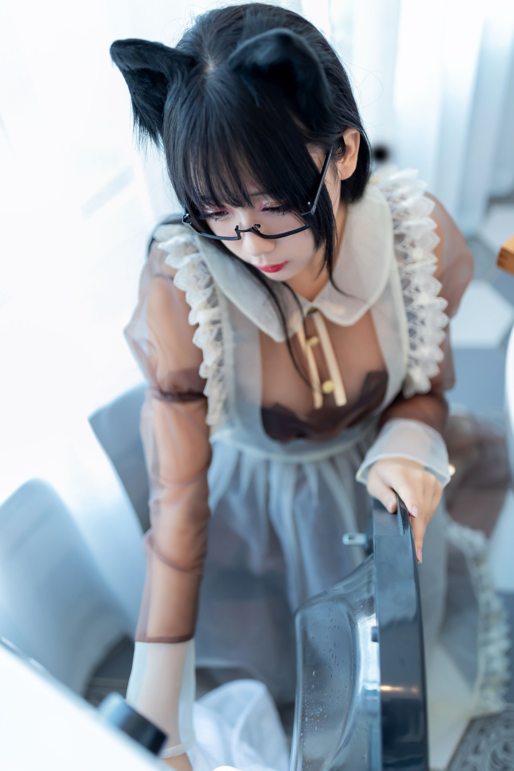 Cosplay日奈娇 透明女仆 - 图库库