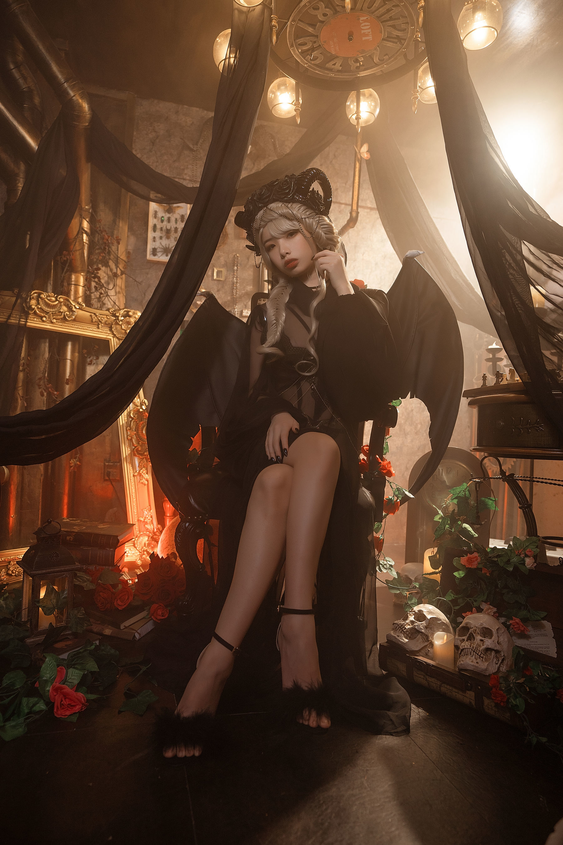 View - [萝莉COS] 雯妹 - 魅魔 gothic devil - 图库库