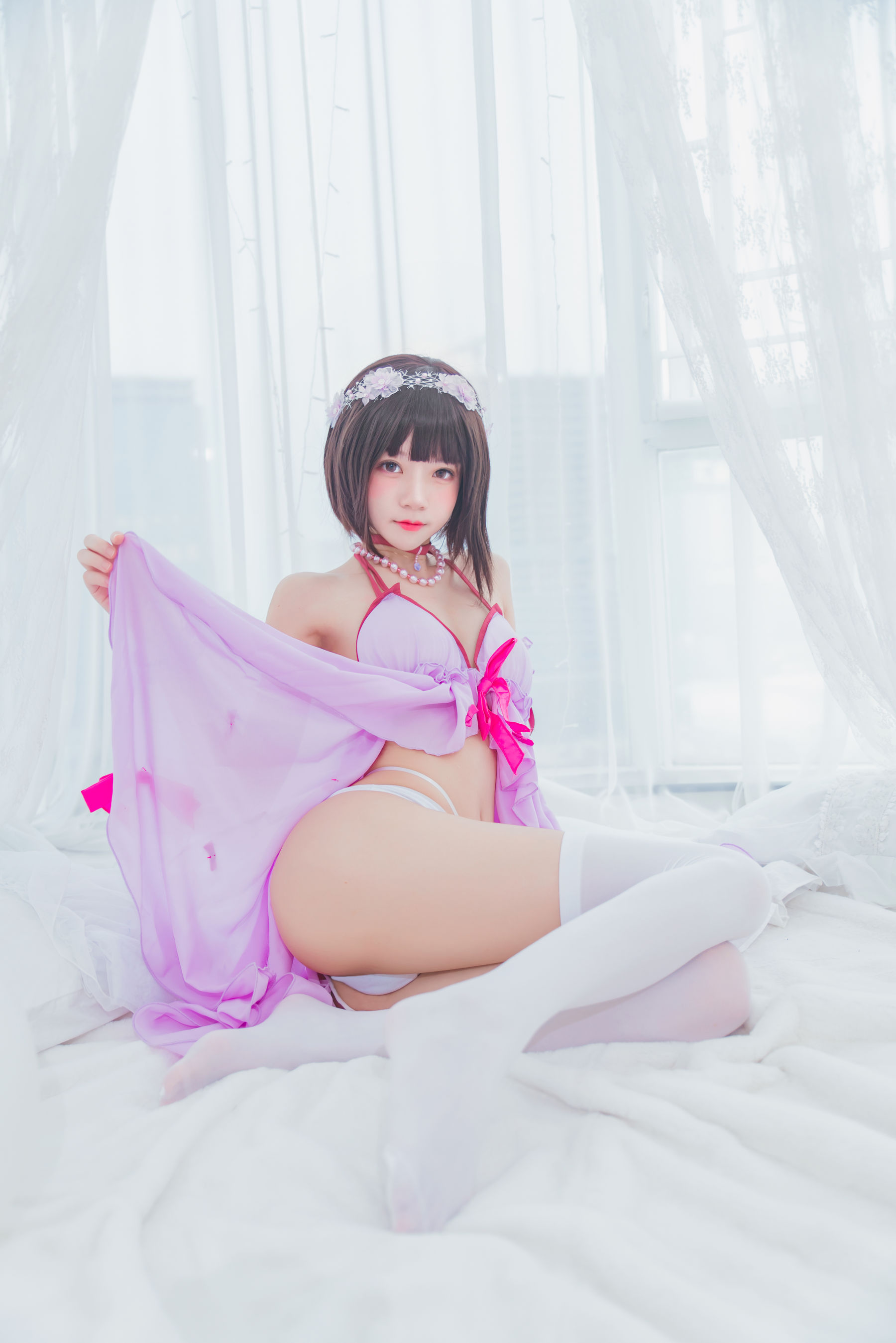 [萝莉COS] 桜桃喵《(加藤惠)小睡裙》