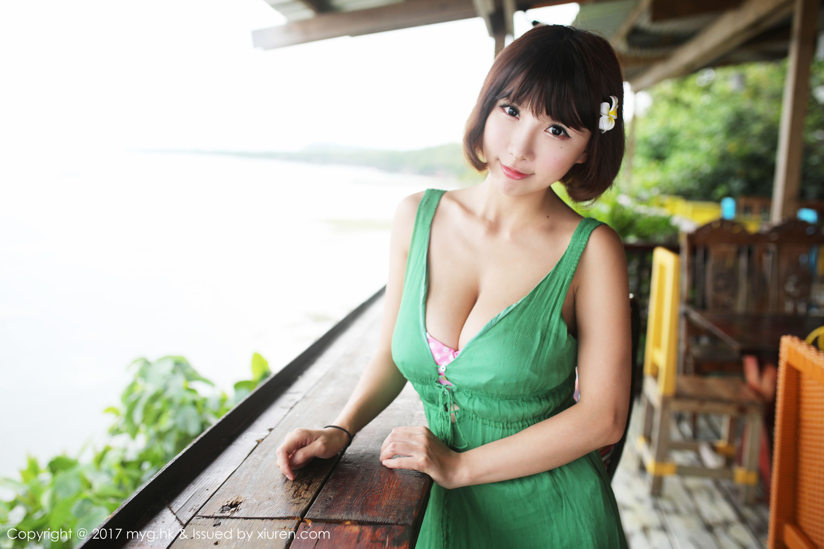 晓茜sunny《海边波点式比基尼系列》 [美媛馆MyGirl] Vol.267 