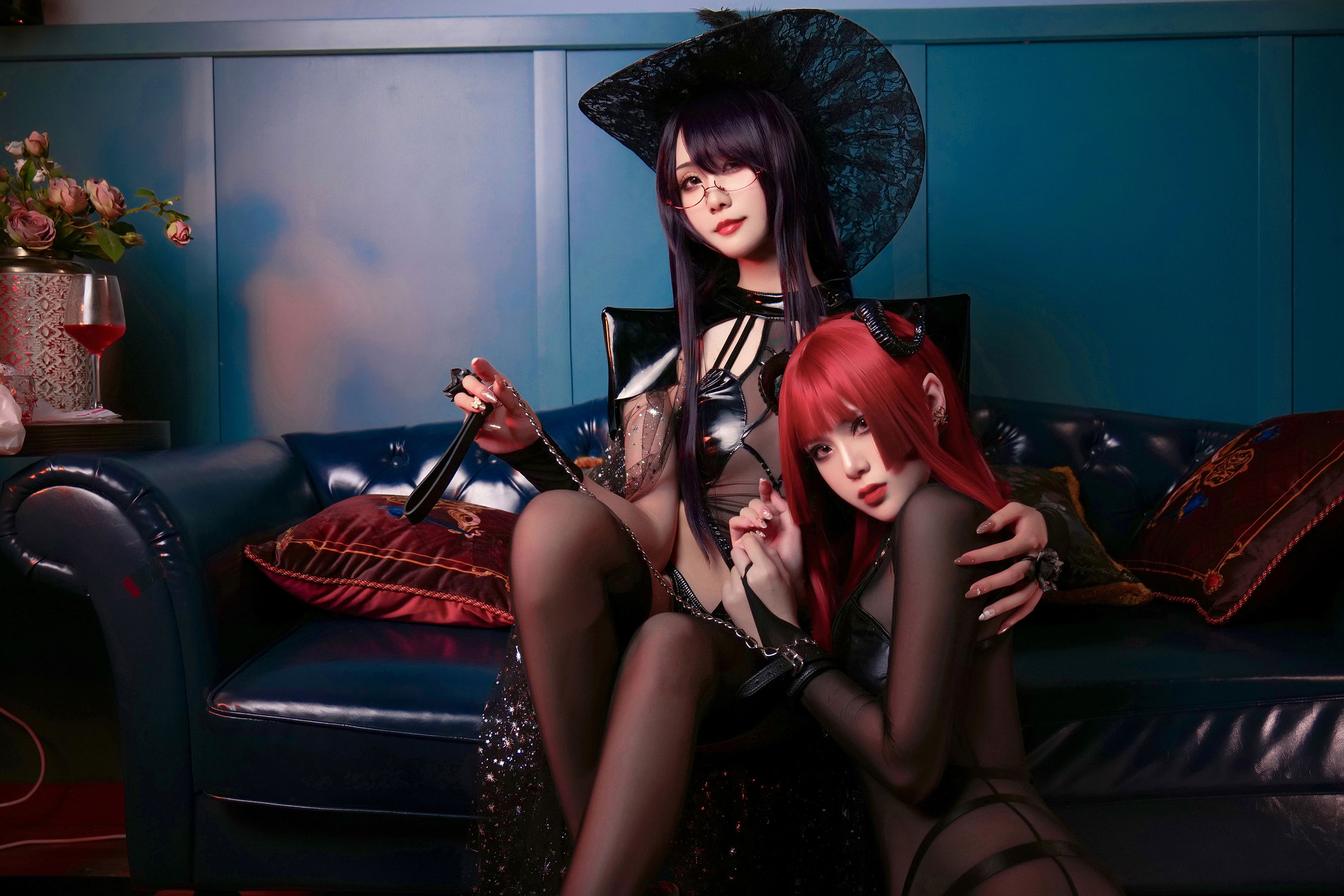 [网红COSER写真] 动漫博主曉美媽&羊大真人 - 魔女集会