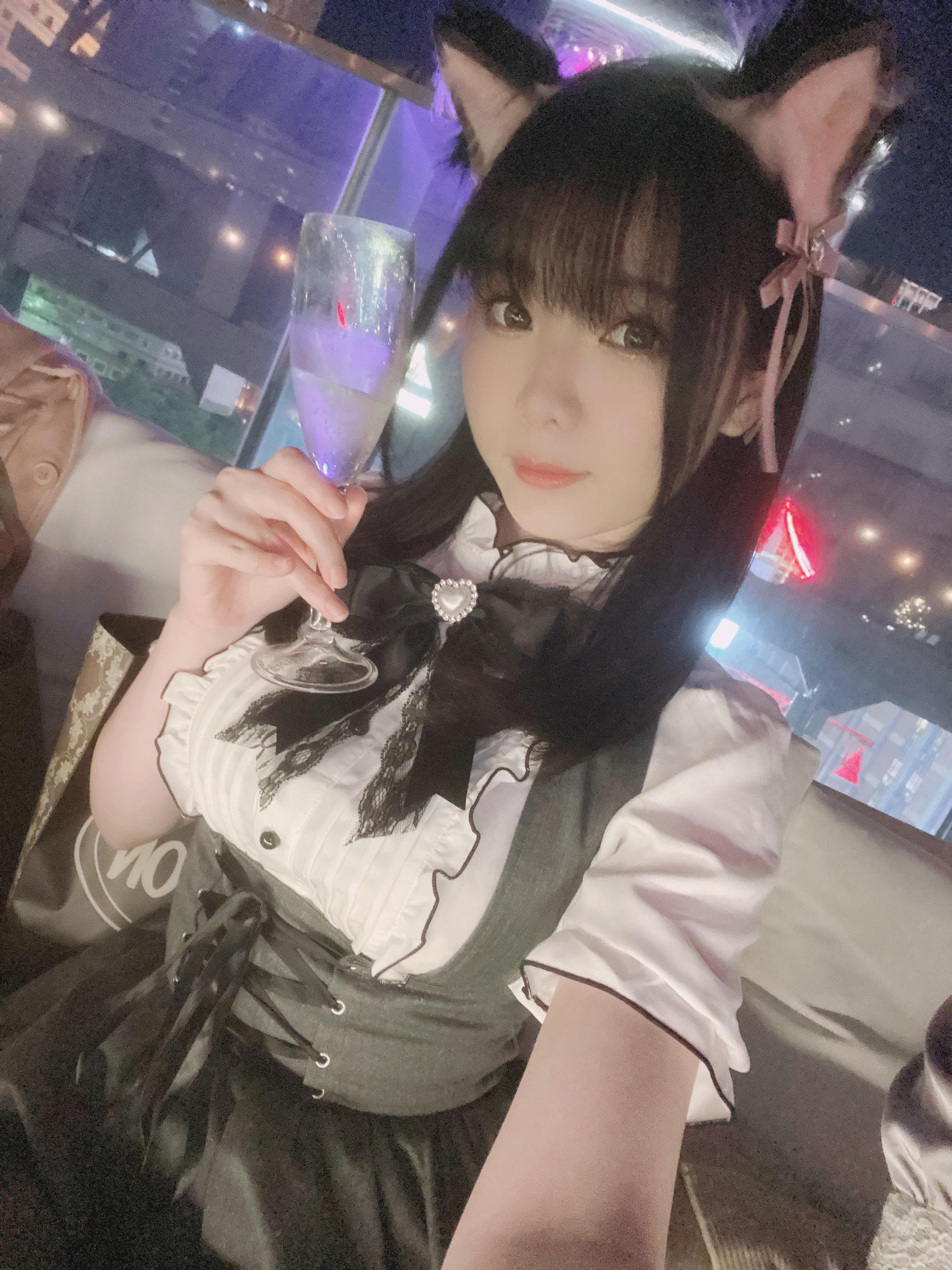 View - [福利COS] 微博妹纸霜月shimo - 一緒に飲みますか？ - 图库库