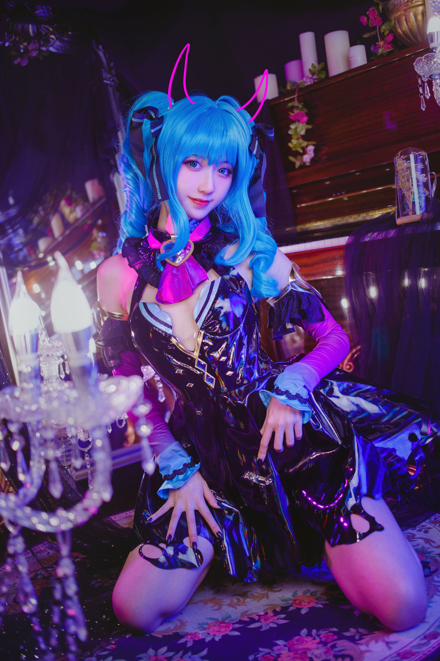 [福利COS] 萌系小姐姐木绵绵OwO - miku小恶魔